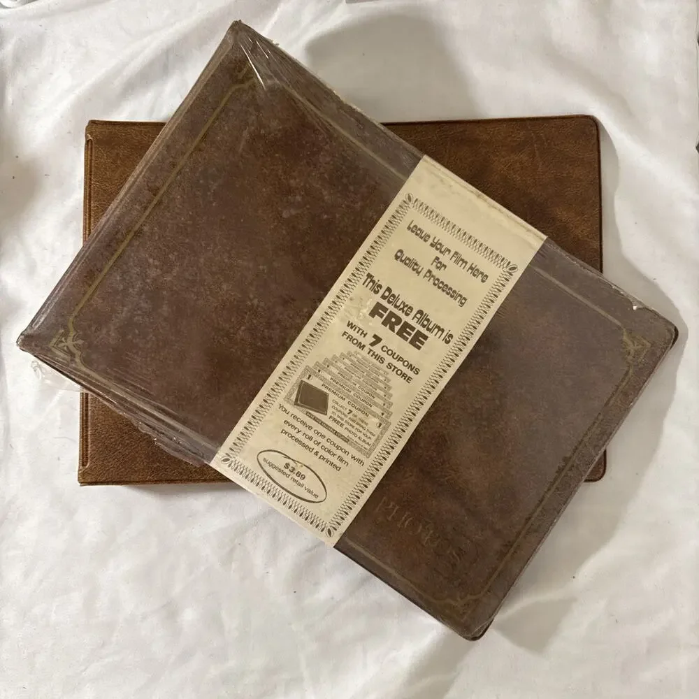 Lot Of 2 Vintage 20th Century Photo Album 13” x 9” x 1-1/2” - deluxe promotion